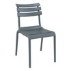 helen strong restaurant side chair_grey_angle view_heavy duty plastic outdoor restaurant chair_cfae chair