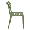 helen strong restaurant side chair_olive green_side view_heavy duty plastic outdoor restaurant chair_cfae chair