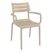 paris strong polypro commercial armchair_taupe_angle view