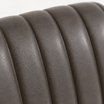 Tavo Stacking Mid Bar Stool – macro detail of ribbed faux leather