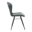 lena side chair_genuine leather_steel grey_side view