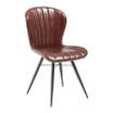 lena side chair_genuine leather_claret red