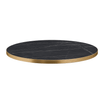 omega round laminate table top_black marble