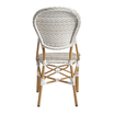 Brittany Side Chair_natural colour_wicker restaurant chair_french bistro chair_back view