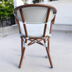 Panda bistro chair_grey_white_back view
