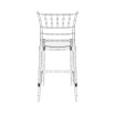 Chiavari Ice  Stacking Bar Stool 65_Clear Transparent_back view