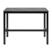 Extrema Black Marble 'Textured' - Black Mid Height Table_rectangle_front view
