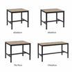 Extrema Marble - Black Mid Height Table in 4 sizes: 60x60cm, 69x69cm, 79x79cm, 119x69cm