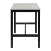 Extrema Mixed Terrazzo - Black Mid Height Table_square_front view