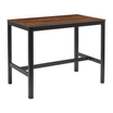 Extrema Vintage Copper 'Textured' - Black Mid Height Table_Rectangle
