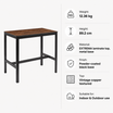 Extrema Vintage Copper 'Textured' - Black Mid Height Table specifications: Weight 12.36 kg, Height 89.2 cm