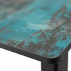 Extrema Vintage Teal 'Smooth' - Black Mid Height Table
