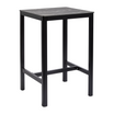 Extrema Black Marble 'Textured'  - Black Poseur Table