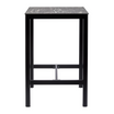 Extrema Black Marble 'Textured'  - Black Poseur Table