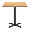 Holz Complete Dining Table - Golden Oak with Chicago Black Base