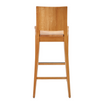 Oxley Bar Stool - Light Oak - Solid Seat