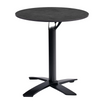 Extrema Complete Dining Table - Metallic Anthracite with Spaceguard Black Flip Top Base