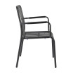 Henley Stacking Armchair_Grey_Side View