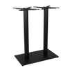 Boston Base - Black Fluted Large Rect - Mid Height - Side Image