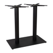 Boston Base - Black Fluted Large Rect - Dining  - Side Image