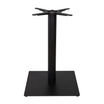 Boston Base - Black Fluted Large Square - Dining - Front Image