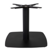 Boston Base - Black Fluted Large Square with Radius Edges - Coffee - Front Image