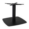 Boston Base - Black Fluted Large Square with Radius Edges - Coffee - Side Image