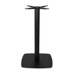Boston Base - Black Fluted Large Square with Radius Edges - Mid Height - Front Image