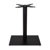 Boston Base - Black Fluted Small Rect - Dining - Front Image
