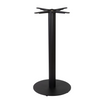 Boston Base - Black Fluted Small Round - Mid Height - Front Image