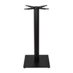 Boston Base - Black Fluted Small Square - Mid Height - Front Image