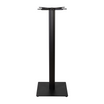 Boston Base - Black Fluted Small Square - Poseur - Front Image