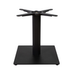 Boston Base - Black Fluted Small Square - Coffee - Front Image