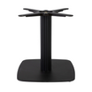 Boston Base - Black Fluted Small Square with Radius Edges - Coffee - Front Image