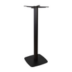 Boston Base - Black Fluted Small Square with Radius Edges - Poseur - Side Image