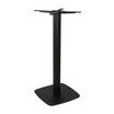 Boston Base - Black Fluted Small Square with Radius Edges - Mid Height - Side Image