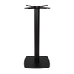 Boston Base - Black Fluted Small Square with Radius Edges - Mid Height - Front Image