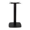 Boston Base - Black Fluted Small Square with Radius Edges - Dining - Front Image