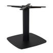 Boston Base - Black Fluted Small Square with Radius Edges - Coffee - Side Image