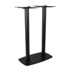 Boston Base - Black Large Rect with Radius Edges - Poseur - Side Image