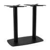 Boston Base - Black Large Rect with Radius Edges - Dining - Side Image
