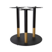 Boston Base - Black/Gold Extra Large Round - Mid Height - Front Image