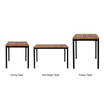 Burford Complete - 120x70cm Rectangle - Paris Base in 3 colours: Dining Table, Mid Height Table, Poseur Table