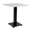 Extrema Premium Complete Dining Table - White Marble with Anzio Black Base - Main Image