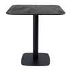 Extrema Premium Complete Dining Table - Black Moon with Boston Black Base with Radius Edges - Front Image