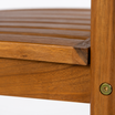 Hardy Armchair – close-up of solid acacia wood and oiled finish