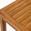 Hardy Rectangle Dining Set – close-up of acacia wood finish