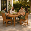 Hardy Rectangle Dining Set in a spacious outdoor patio