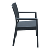 Ibiza Recycled Arm Chair - Dark Grey  - Side Image