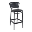 Portofino Bar Stool 75 - Black - Front Image